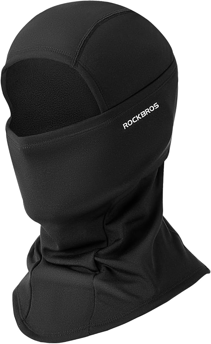 ROCKBROS Balaclava Ski Mask Windproof Warm for Bicycle Ski Motorcycle Winter Unisex One Size